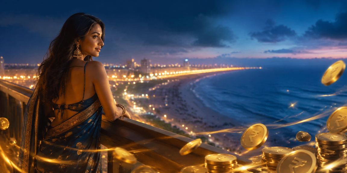 Professional live casino dealer managing game table in India
